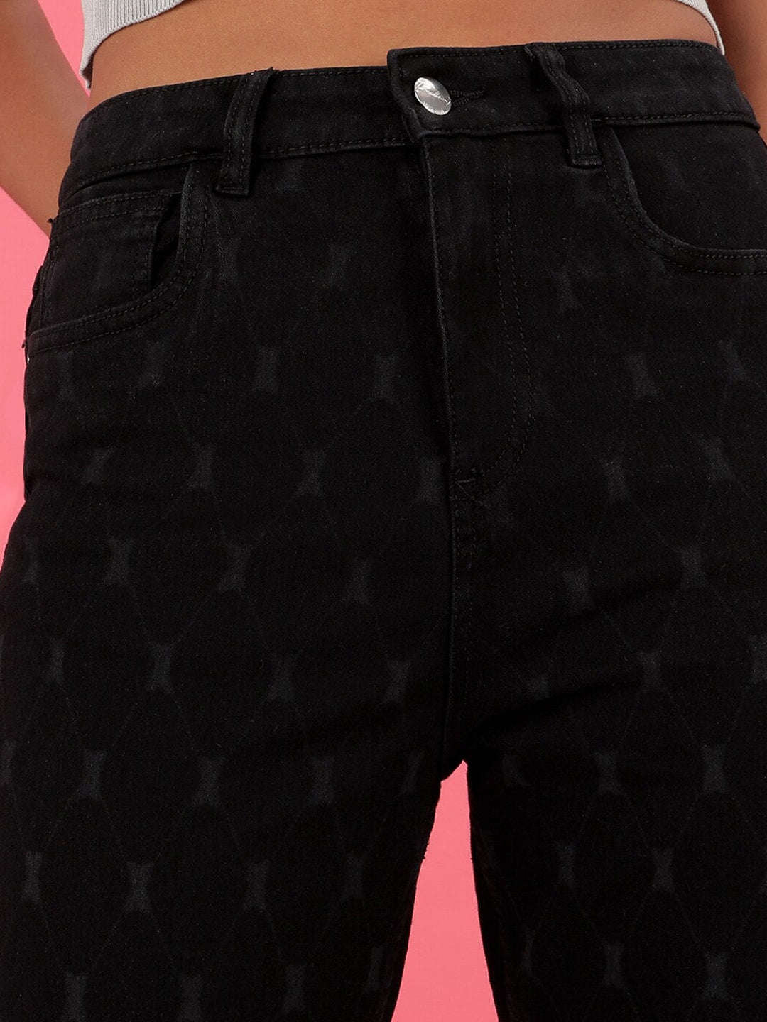 Women's Laser Straight Fit Denim Jeans