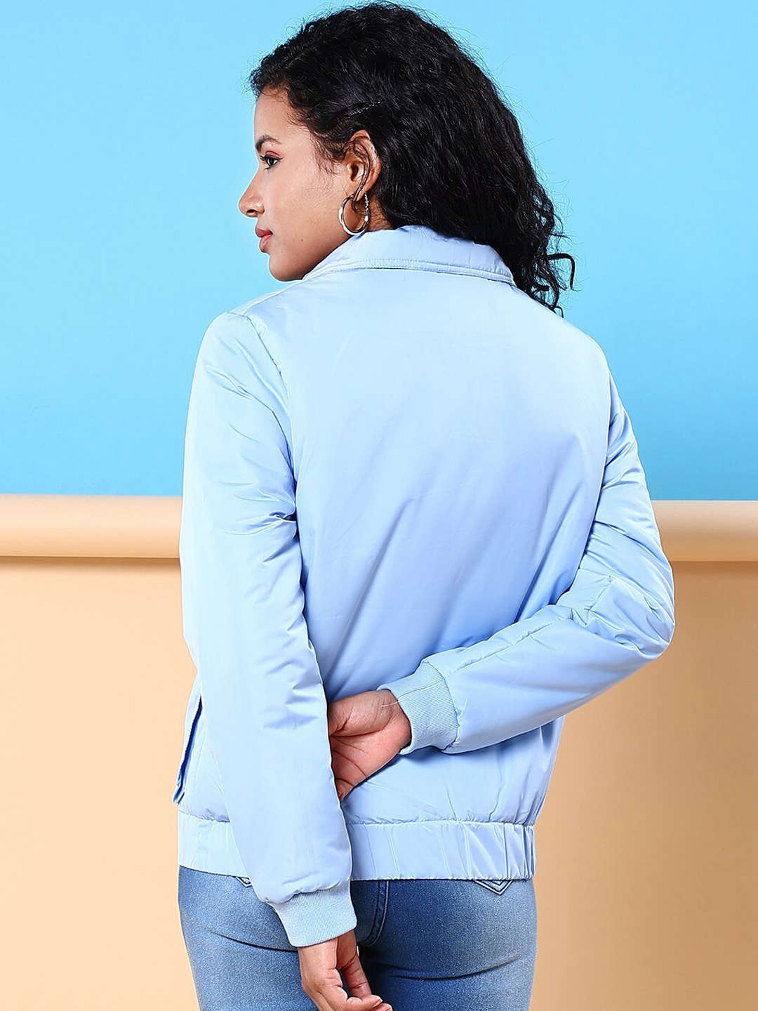 Women's Cargo Pocket Crop Winter Jacket