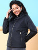 Women's Quilted Jacket With Fur Insert