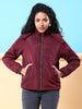 Women's Quilted Jacket With Fur Insert