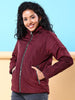 Women's Quilted Jacket With Fur Insert