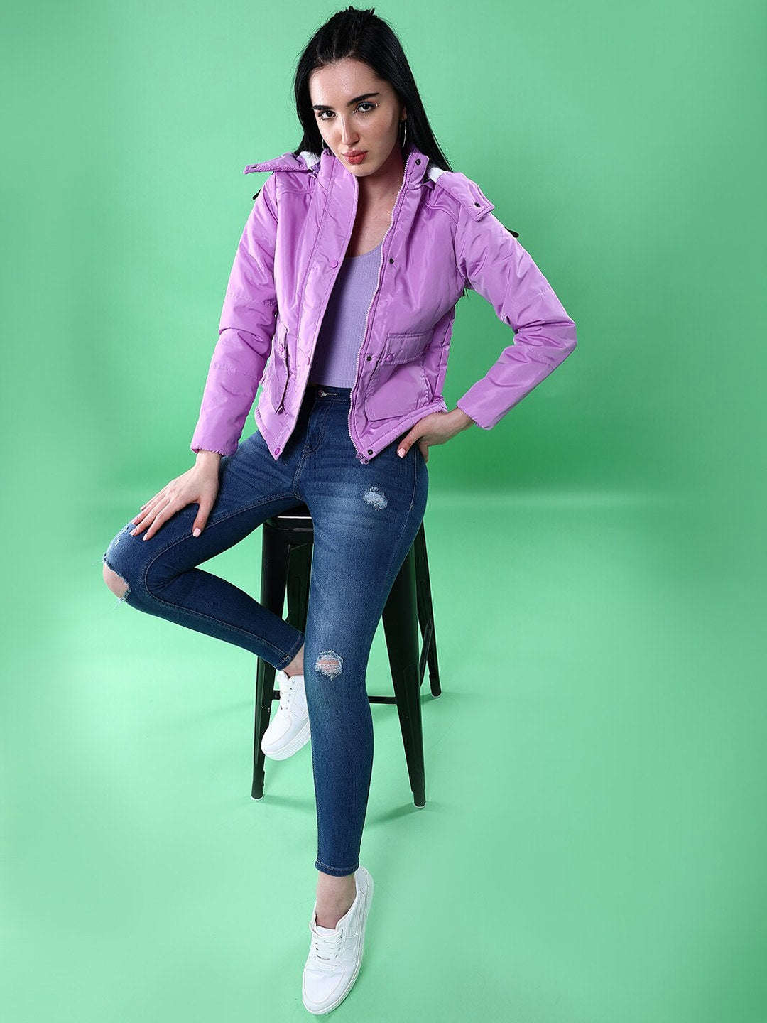 Women's Winter Crop Jacket