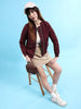 Women's Crop Bomber Jacket With Flap Pocket