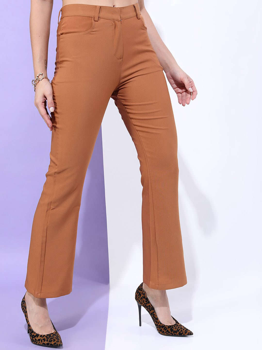 Women's Solid Bootcut Pant