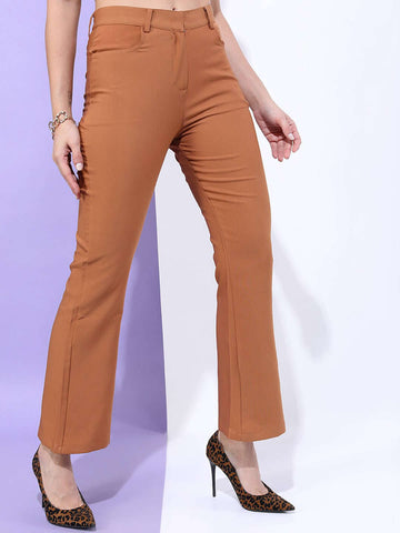 Women's Solid Bootcut Pant