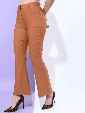 Women's Solid Bootcut Pant
