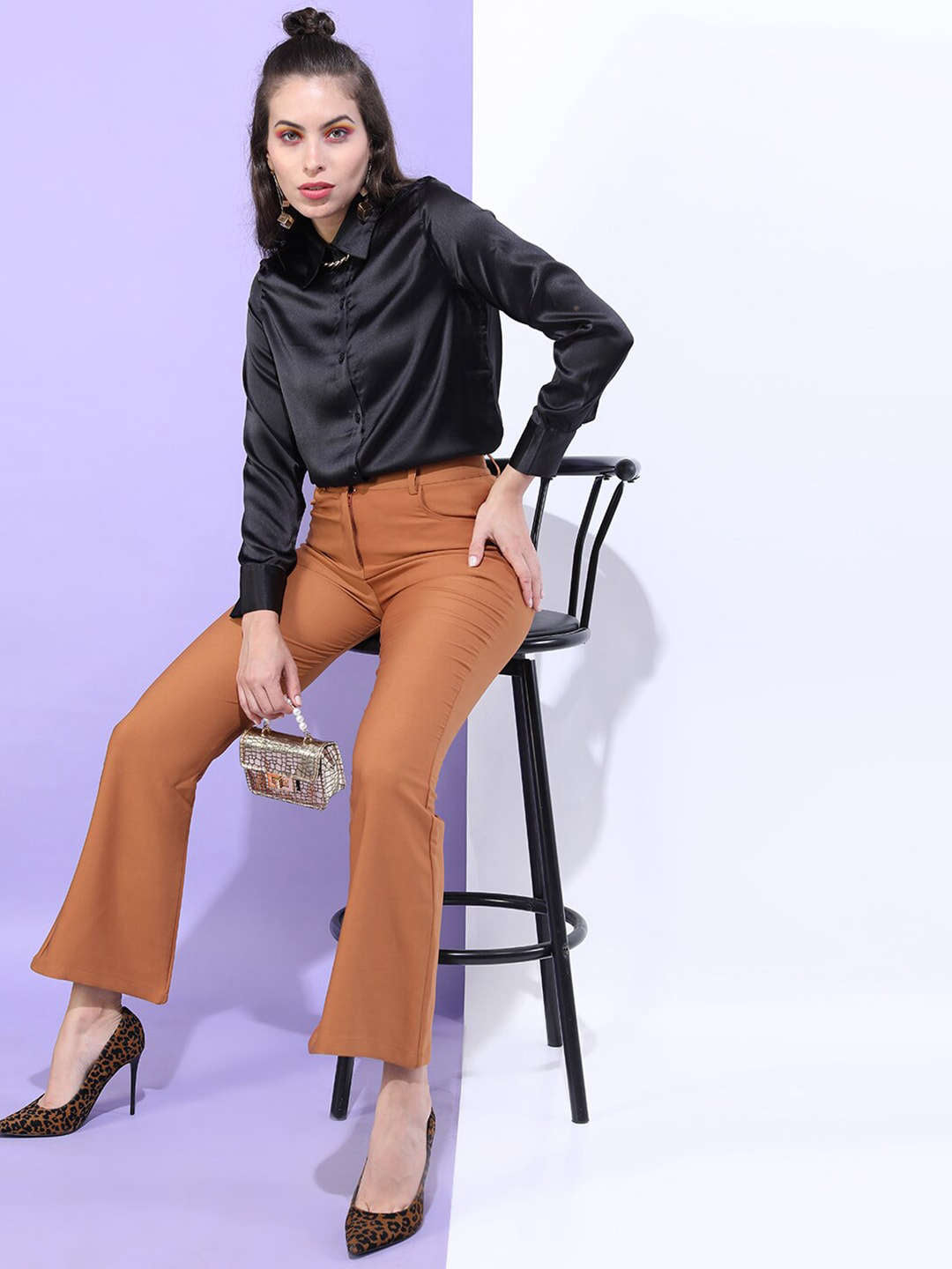 Women's Solid Bootcut Pant