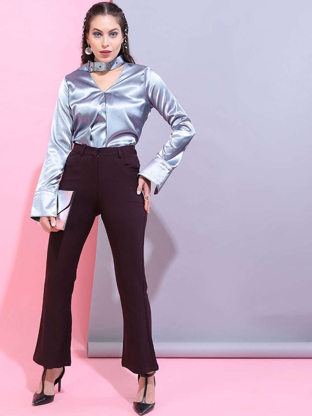 Women's Solid Bootcut Pant