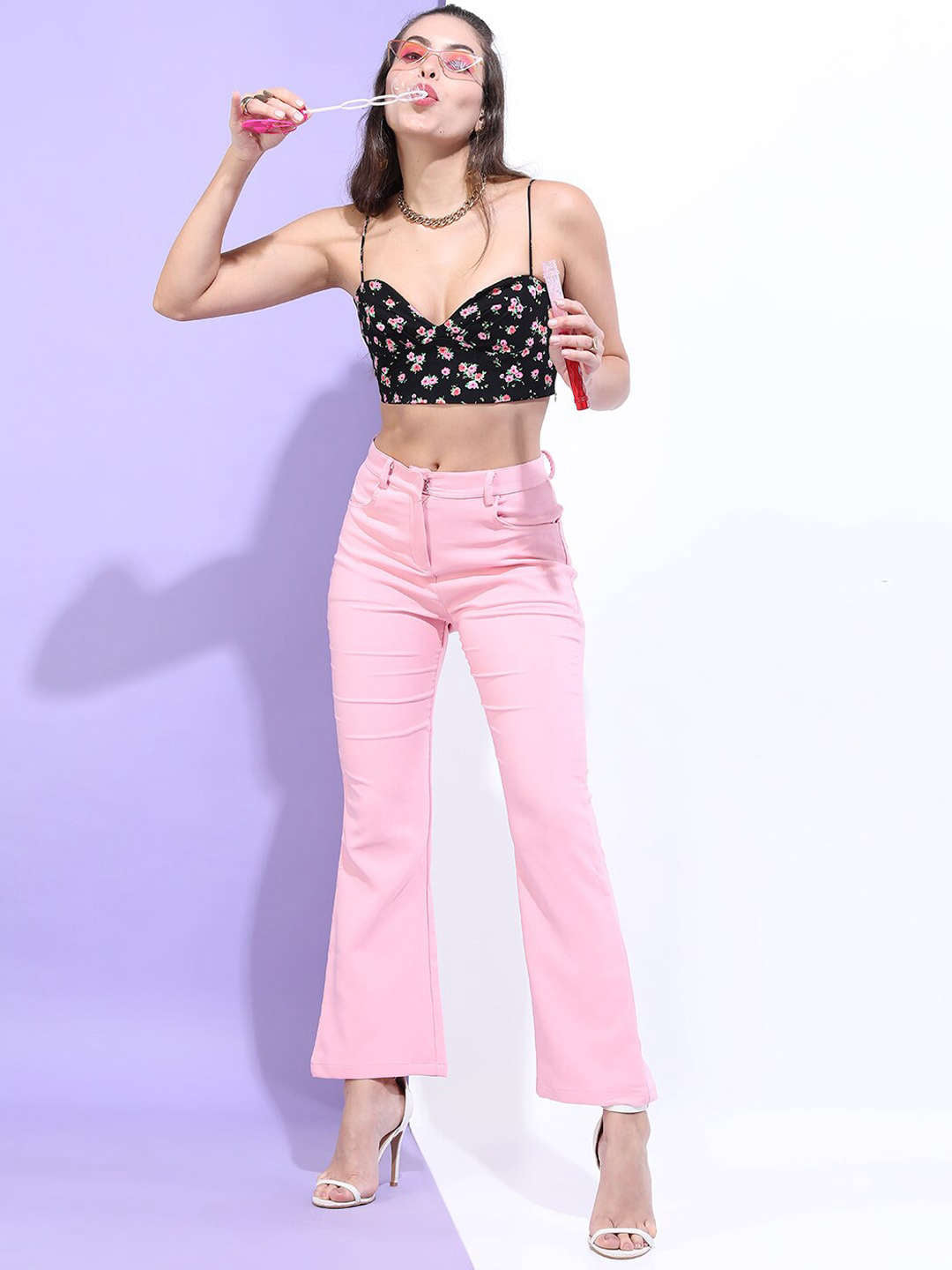 Women's Solid Bootcut Pant