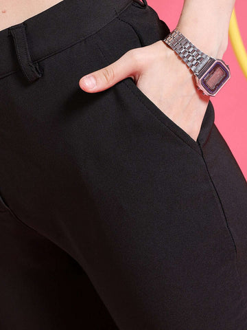 Women's Solid Tapered Pant