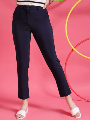 Women's Solid Tapered Pant
