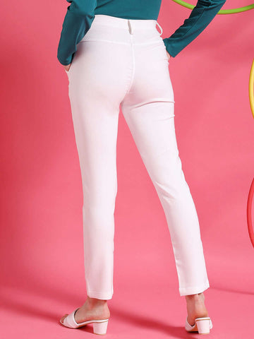 Women's Solid Tapered Pant