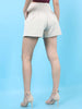 Women's Solid Flared Shorts