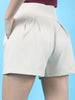 Women's Solid Flared Shorts