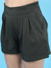 Women's Solid Flared Shorts