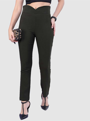 Women's Solid Skinny Fit Jegging