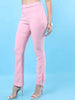 Women's Straight Leg Tapered Pants With Slit