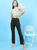 Women's Straight Leg Tapered Pants With Slit