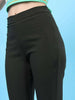 Women's Straight Leg Tapered Pants With Slit