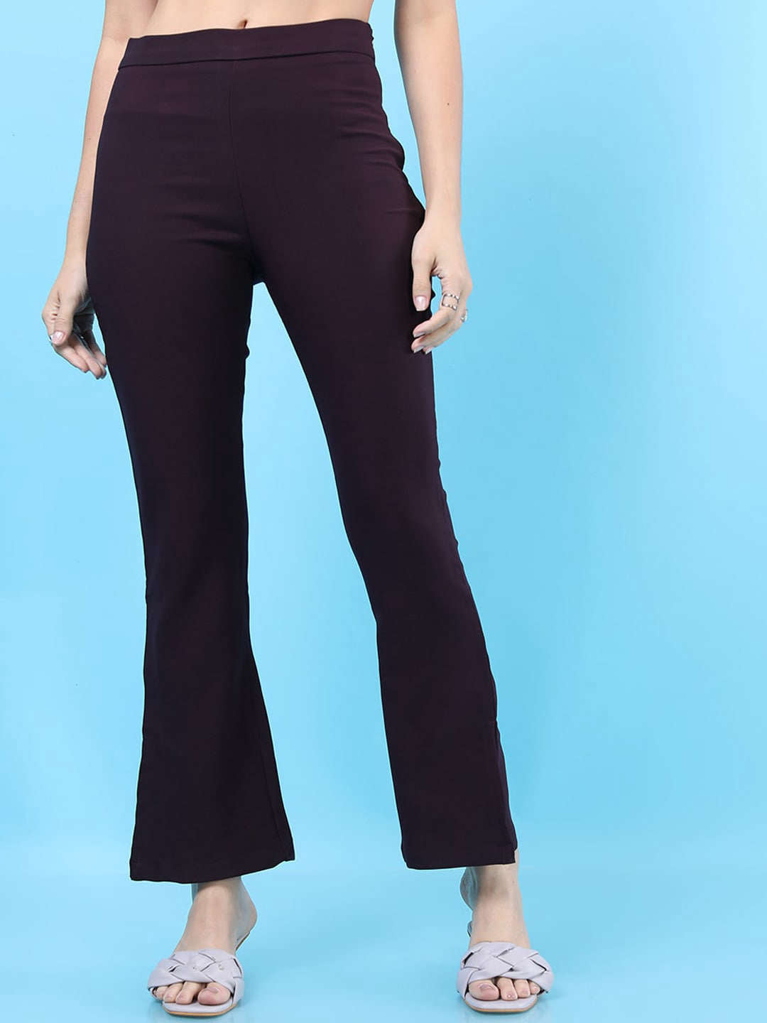 Women's Straight Leg Tapered Pants With Slit