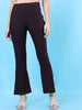 Women's Straight Leg Tapered Pants With Slit