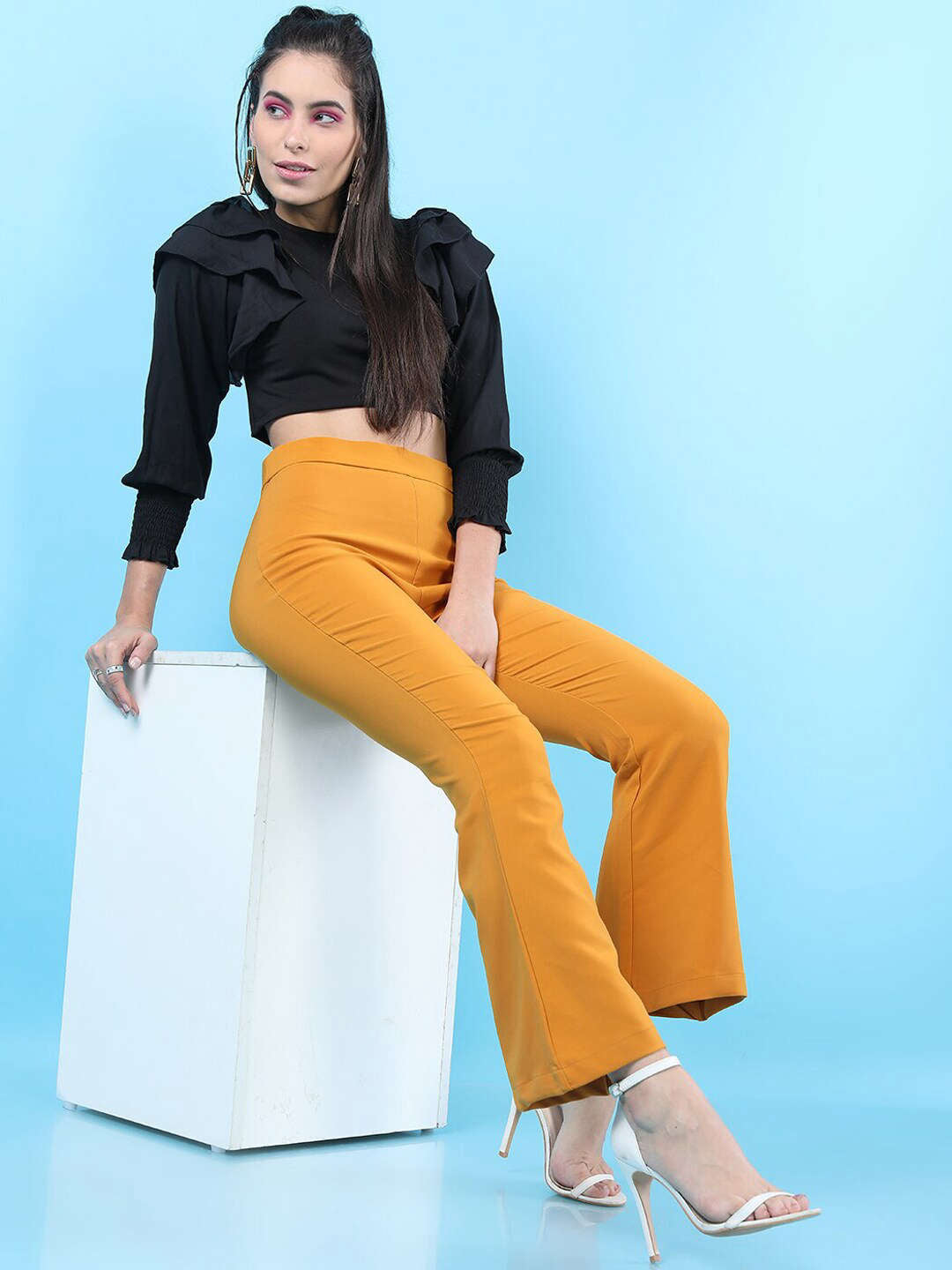 Women's Solid Bootcut Pant