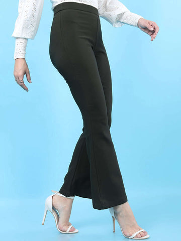 Women's Solid Bootcut Pant
