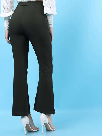 Women's Solid Bootcut Pant