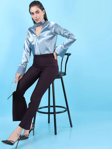 Women's Solid Bootcut Pant