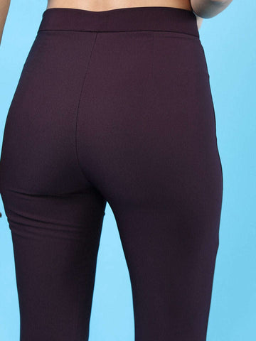 Women's Solid Bootcut Pant