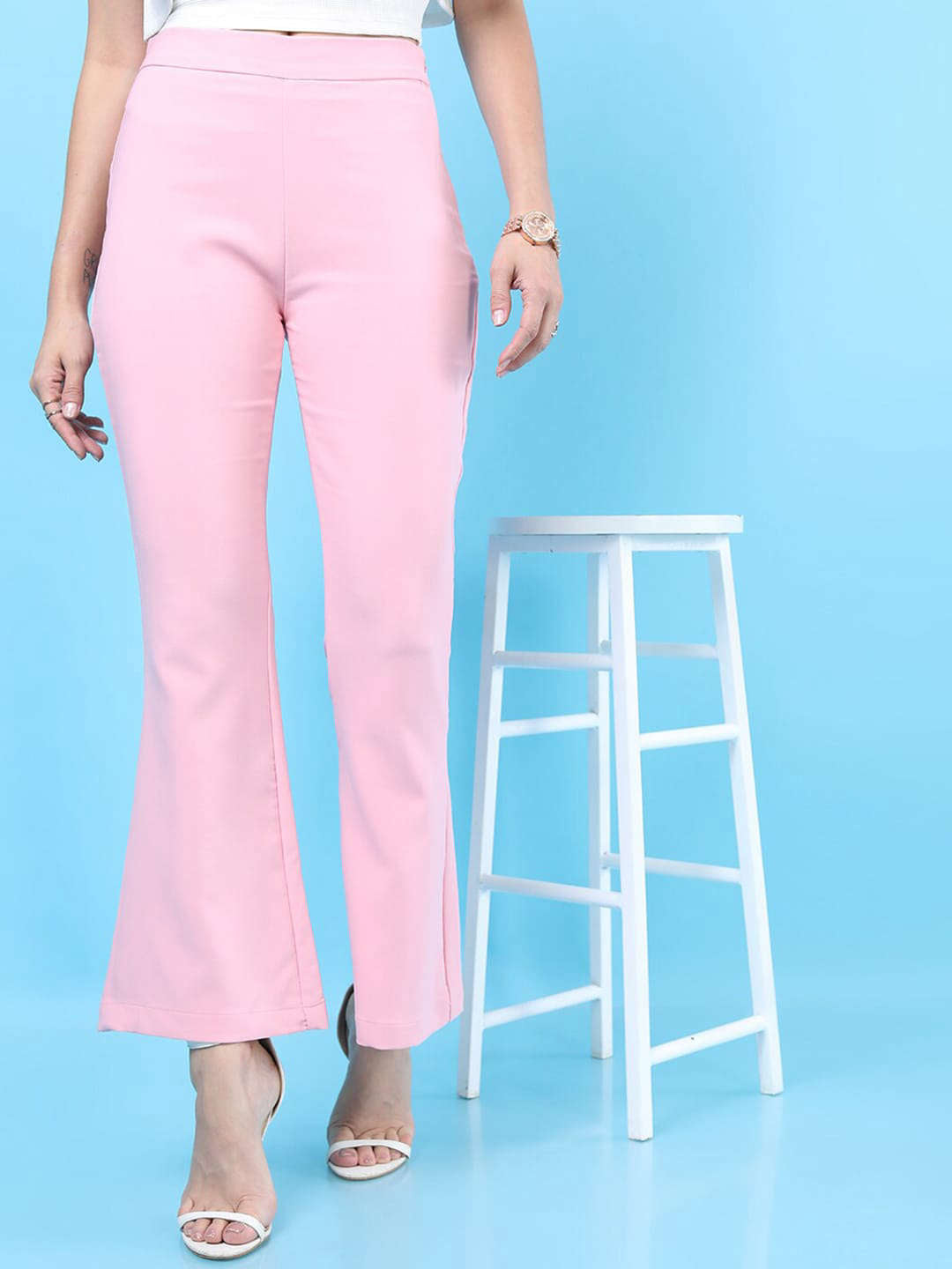 Women's Solid Bootcut Pant