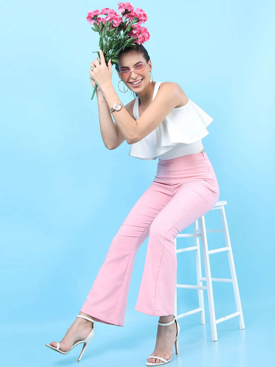 Women's Solid Bootcut Pant