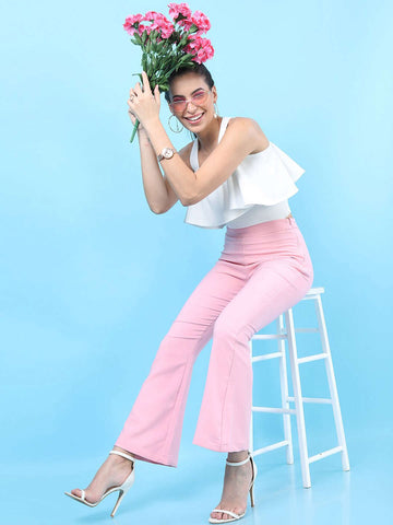 Women's Solid Bootcut Pant