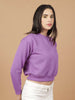 Women's Solid Regular Fit Sweatshirt