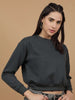 Women's Solid Regular Fit Sweatshirt