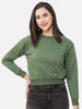 Women's Solid Regular Fit Sweatshirt