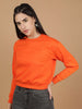 Women's Solid Regular Fit Sweatshirt
