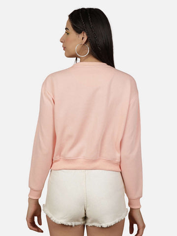 Women's Solid Regular Fit Sweatshirt