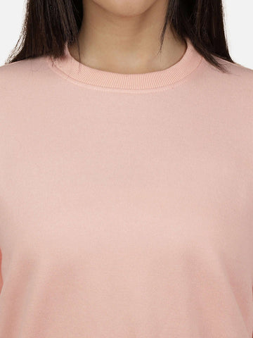 Women's Solid Regular Fit Sweatshirt