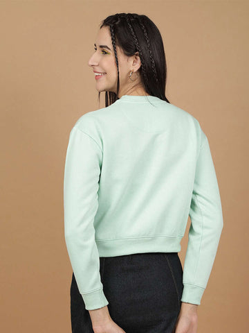 Women's Solid Regular Fit Sweatshirt