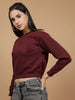 Women's Solid Regular Fit Sweatshirt