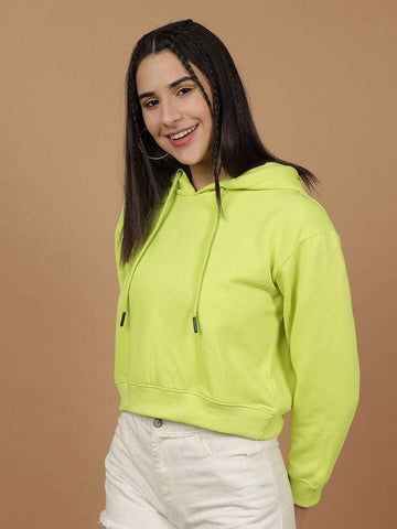 Women's Solid Regular Fit Sweatshirt