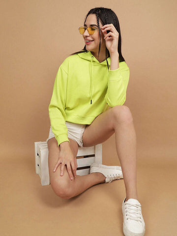 Women's Solid Regular Fit Sweatshirt