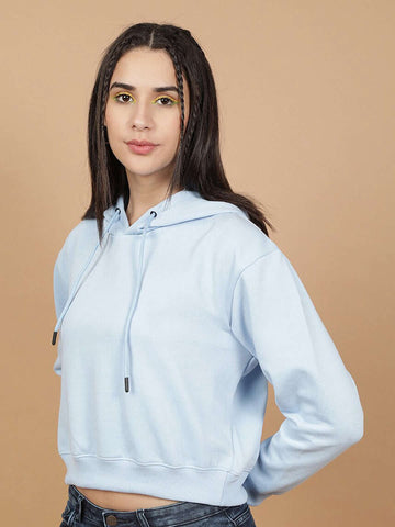 Women's Solid Regular Fit Sweatshirt
