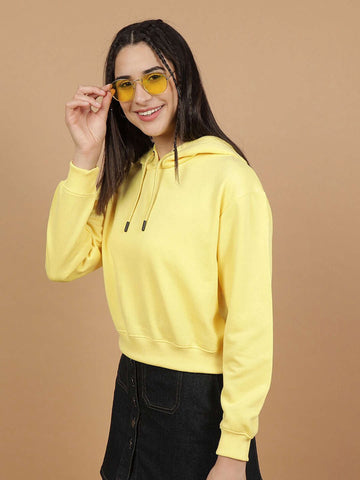 Women's Solid Regular Fit Sweatshirt