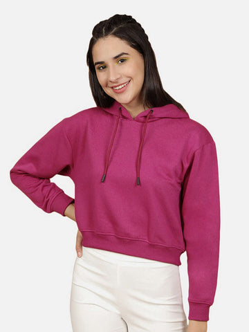Women's Solid Regular Fit Sweatshirt