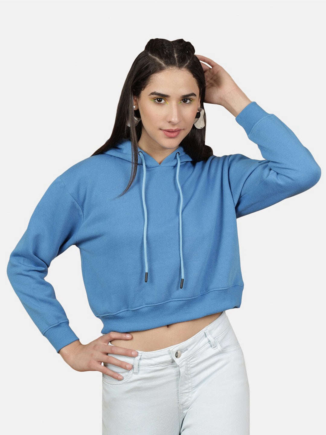 Women's Solid Regular Fit Sweatshirt