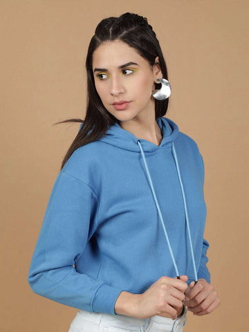 Women's Solid Regular Fit Sweatshirt
