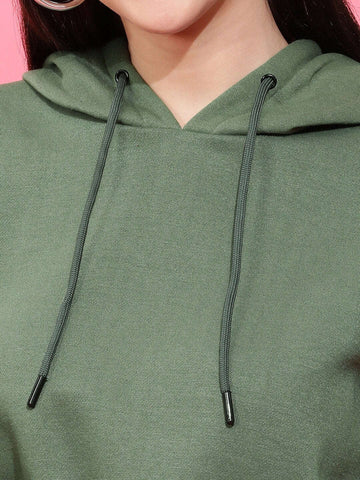 Women's Solid Regular Fit Sweatshirt