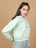 Women's Solid Regular Fit Sweatshirt
